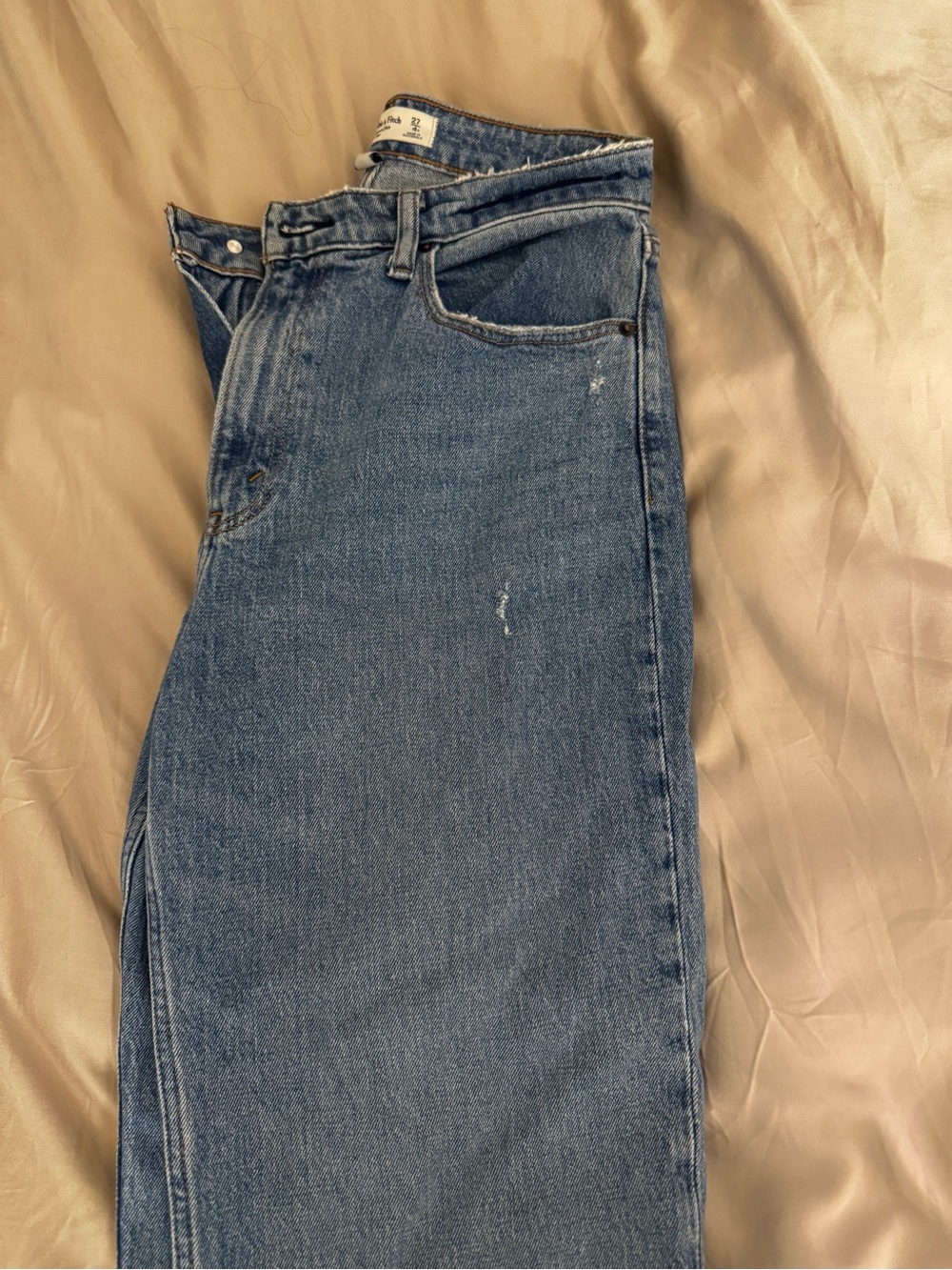 Abercrombie & Fitch The 90’s Relaxed Jean High Rise - Medium, Curve Love Size 27 - Picture 4 of 9